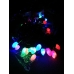 / Світлодіодна гірлянда-нитка чорний дріт 40 LED Xmas свічка 4 м мульти / Світлодіодна гірлянда-нитка чорний дріт 40 LED Xmas свічка 4 м мульти
