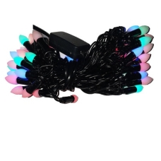 / Світлодіодна гірлянда-нитка чорний дріт 40 LED Xmas свічка 4 м мульти