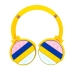 Навушники дитячі бездротові накладні POP IT Rainbow Headset 950BT FM MP3 Bluetooth жовтий
