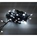 / Світлодіодна гірлянда-нитка чорний дріт 100 LED Euro Led свічка 7.4 м 8 режимів білий