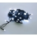 / Світлодіодна гірлянда-нитка чорний дріт 100 LED Euro Led свічка 7.4 м 8 режимів білий