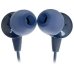 Навушники дротові вакуумні JBL C50HI AUX з мікрофоном синій