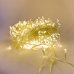 Світлодіодна гірлянда-нитка прозорий дріт 270 LED Euro Led ліхтарики 22 м 8 режимів теплий білий