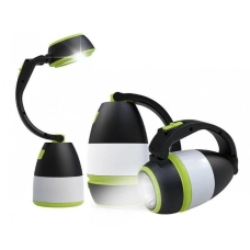 Ліхтар кемпінговий акумуляторний SHAYING SY-798 4.2 Вт трансформер 3в1 портативний ручний чорний з зеленим