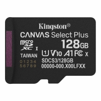Карта пам'яті 128 GВ Kingston Canvas Select Plus Gen3 МicroSDXC UHS-I Сlass 10 A1 чорний
