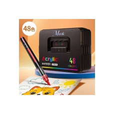 Набір АКРИЛОВО-АКВАРЕЛЬНИХ маркерів Acrylic (MAP-14) (48шт-48кол.) (Чорн. бокс) new