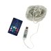 Світлодіодна гірлянда-нитка прозорий дріт 100 LED SFK-04 Bluetooth USB крапля 10 м мульти Світлодіодна гірлянда-нитка прозорий дріт 100 LED SFK-04 Bluetooth USB крапля 10 м мульти