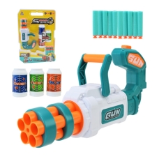 Дитячий кулемет 648-201 з мішенями м'які кулі-присоски 20 см різнобарвний