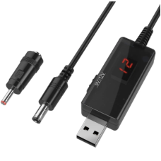 Кабель-адаптер для роутера від USB 5 V з перетворенням на DC 9 V / 12 V new