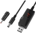 Кабель для роутера USB/DC connector 1 м 9 V/12 V чорний Кабель для роутера USB/DC connector 1 м 9 V/12 V чорний