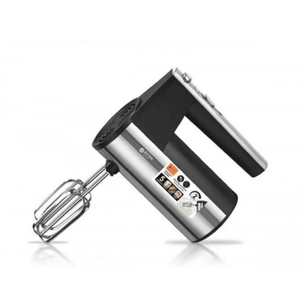 Міксер ручний BITEK BT-6629 800 Вт 5 швидкостей чорний зі сріблястим