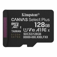 Карта пам'яті 128 GВ Kingston Canvas Select Plus Gen3 МicroSDXC UHS-I Сlass 10 A1 чорний