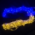 Світлодіодна гірлянда-завіса прозорий дріт Прапор України 120 LED Magic Lights ліхтарики 3 х 2 м мульти