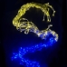 Світлодіодна гірлянда-завіса прозорий дріт Прапор України 120 LED Magic Lights ліхтарики 3 х 2 м мульти