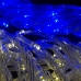 Світлодіодна гірлянда-завіса прозорий дріт Прапор України 120 LED Magic Lights ліхтарики 3 х 2 м мульти