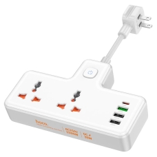 Мережевий подовжувач HOCO AC12 Reise 2-position expansion socket(PD30W/1C3A) (US) White new