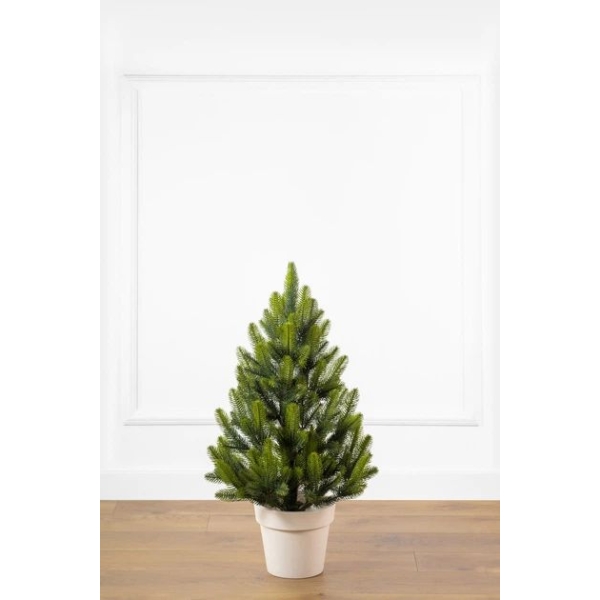 Штучна ялинка Лапландська Весняна SIGA GROUP лита в горщику 0.7 м зелений