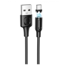 Кабель USB/Type-C 1 м BOROFONE BX41 магнітний 3 A чорний