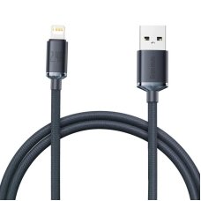 Кабель USB/Apple Lightning 1.2 м Baseus Crystal Shine 2.4 А чорний