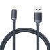 Кабель USB/Apple Lightning 1.2 м Baseus Crystal Shine 2.4 А чорний Кабель USB/Apple Lightning 1.2 м Baseus Crystal Shine 2.4 А чорний