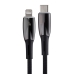 Кабель Type-C/Apple Lightning 2 м Baseus Glimmer Series 20 Вт чорний