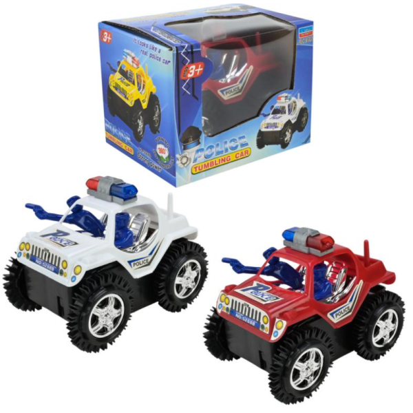 Перевертач інерц., поліція, 2 кольора, короб. 11*8*8см, 5288B new