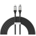 Кабель Type-C/Apple Lightning 2 м Baseus CoolPlay 20 Вт чорний