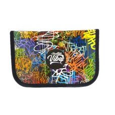 Пенал-книжка Апельсин Positive Vibes 19 х 12 см різнобарвний