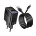 Зарядний пристрій з кабелем USB/Type-C 1 м HOCO CS111A Lounge 22.5 W чорний Зарядний пристрій з кабелем USB/Type-C 1 м HOCO CS111A Lounge 22.5 W чорний