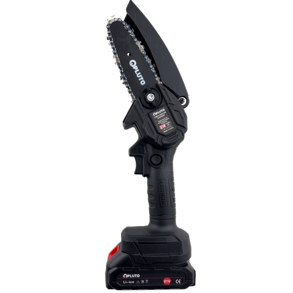 Ланцюгова пила акумуляторна міні Pluto 2 акумулятора шина 12 см з кейсом 21 В