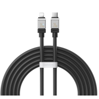 Кабель Type-C/Apple Lightning 2 м Baseus CoolPlay 20 Вт чорний