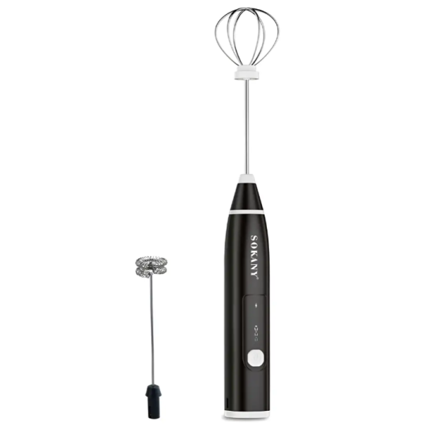 Міксер-шейкер ручний Sokany SK-1772 капучинатор 20 Вт 3 швидкості чорний