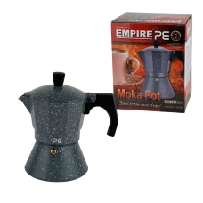Кавоварка гейзерна алюмінієва Empire EM-6615 Граніт V 200 мл сірий