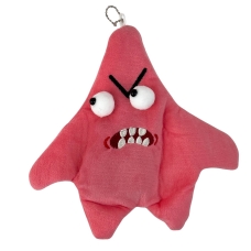 М'яка іграшка-брелок Патрік музична 22 см рожевий