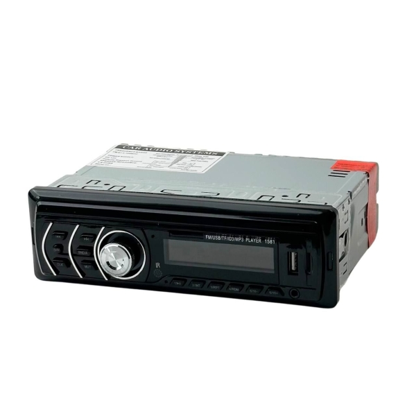 Автомагнітола 1DIN MP3 1581 з пультом RGB чорний