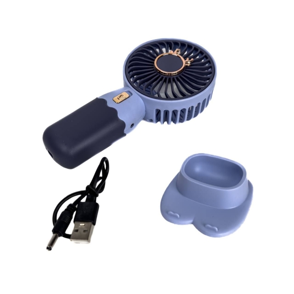 Вентилятор портативний ZB088 діаметр 5.5 см фіолетовий