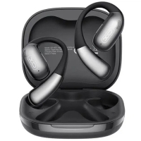Навушники бездротові кісткові XO G37 Leather Pattern Bluetooth чорний зі сріблястим