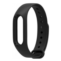 Ремінець для фітнес-браслета Fitness band М4-A/M4/M5 силікон чорний