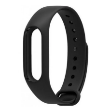 Ремінець для фітнес-браслета Fitness band М4-A/M4/M5 силікон чорний