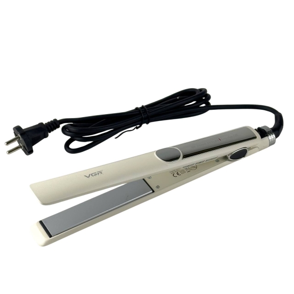 Плойка випрямляч волосся VGR V-518 керамічне покриття 60 Вт білий