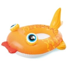 Надувний плотик Intex 59380 Рибка з дном 117 х 114 см помаранчевий