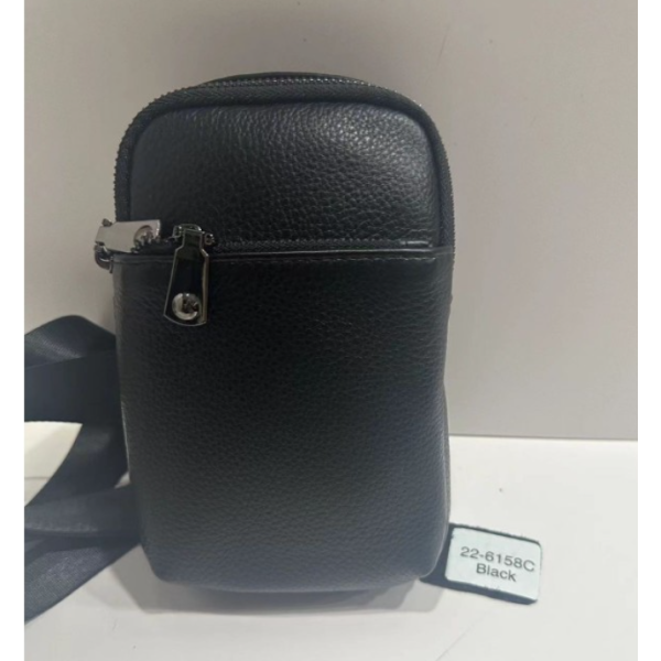 / Сумка Чоловіча Чорна Backpack for men AND JASPER Шкіра 22-6158c new