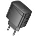 Зарядний блок живлення 2хType-C HOCO CS62A Bright 45 W 2.4 A чорний Зарядний блок живлення 2хType-C HOCO CS62A Bright 45 W 2.4 A чорний