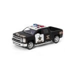 Іграшкова машинка моделька KiNSMART KT5381WP Chevrolet Silverado Police метал 12 см інерційна чорний