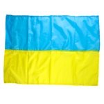 Прапор України горизонтальний 58 х 78 см жовтий з блакитним
