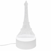 Нічник LED Ейфелева вежа USB 19 х 9.3 см білий
