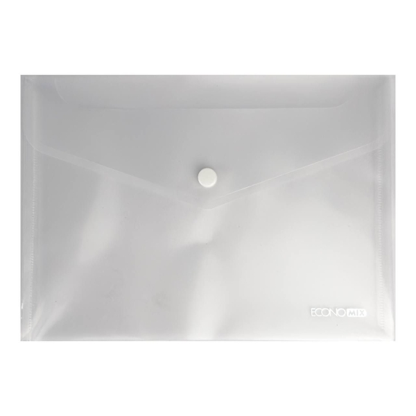Папка на кнопці А5 Economix E31316-00 пластик прозорий