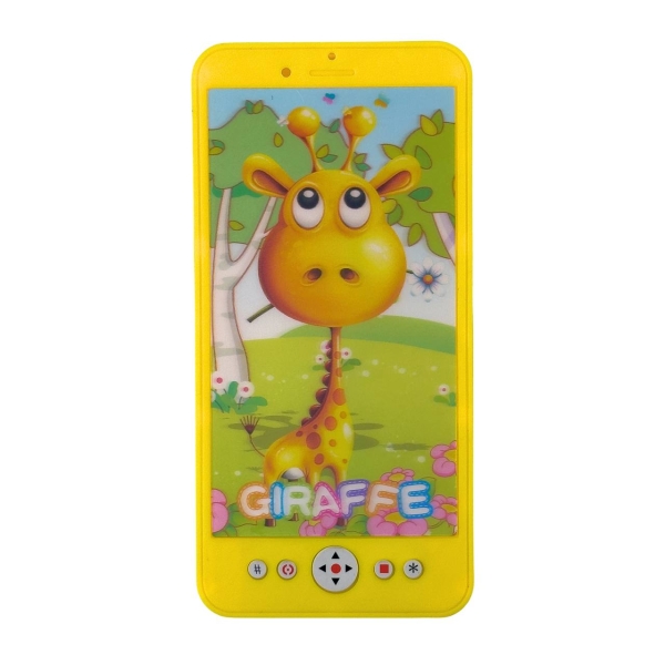 Інтерактивна іграшка телефон 687A Жирафа зі звуковими та світловими ефектами 15.5 см жовтий