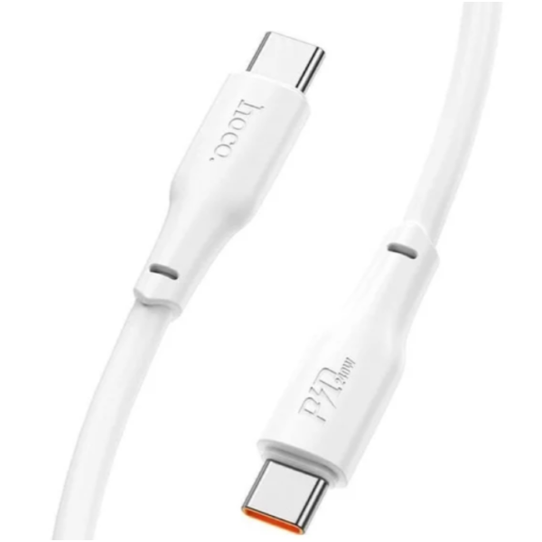 Кабель HOCO X93 Type-C to Type-C 240W, 2m, TPE, TPE connectors, White new