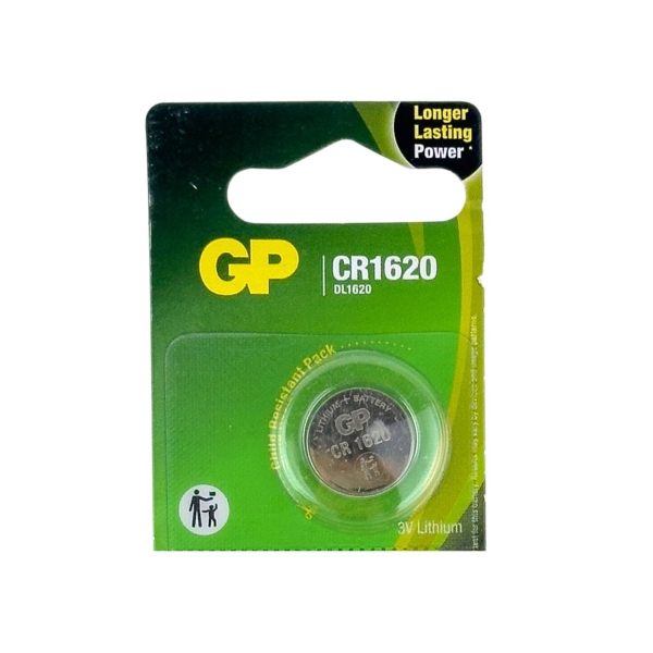 Батарейка кругла (таблетка) GP CR1620 літієва